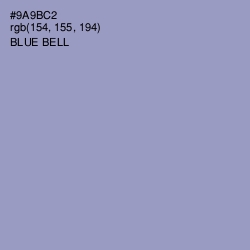 #9A9BC2 - Blue Bell Color Image